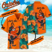 Baltimore Orioles Tropical Swing Custom Hawaiian Shirt