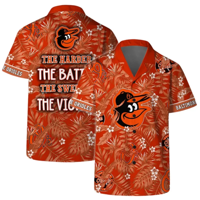 Baltimore Orioles Victory Tropics Hawaiian Shirt