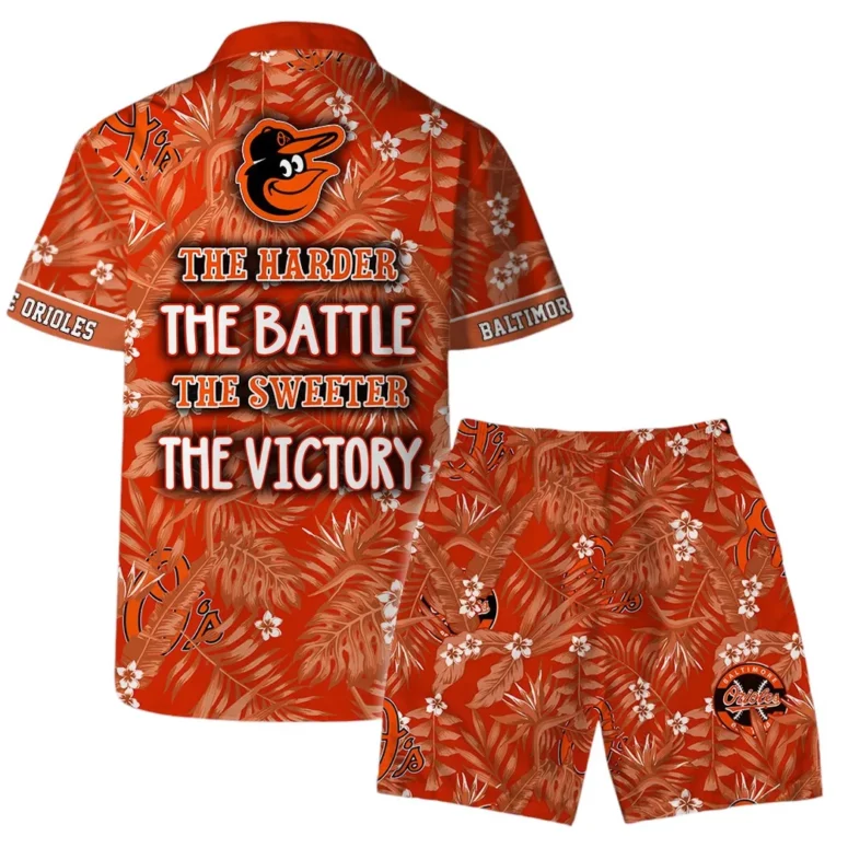 Baltimore Orioles Victory Tropics Hawaiian Shirt