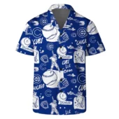 Chicago Cubs Baseball Legends Hawaiian Shirt Front - TeeAloha