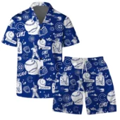 Chicago Cubs Baseball Legends Hawaiian Shirt Front With Short - TeeAloha