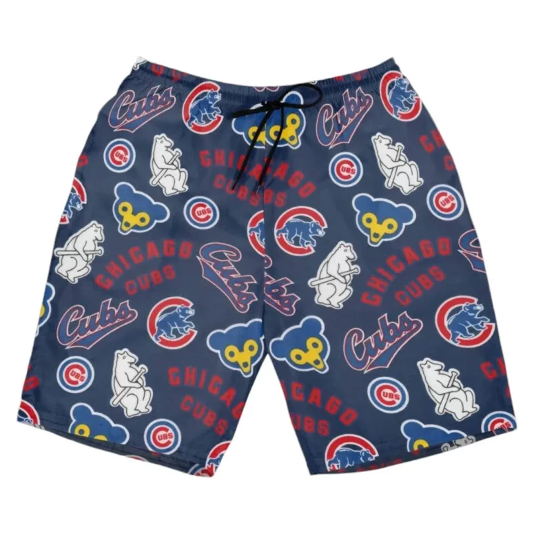 Chicago Cubs Classic Emblem Hawaiian Shirt