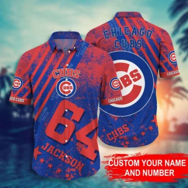 Chicago Cubs Custom Champion Hawaiian Shirt