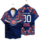 Chicago Cubs Custom Island Pride Floral Hawaiian Shirt - TeeAloha