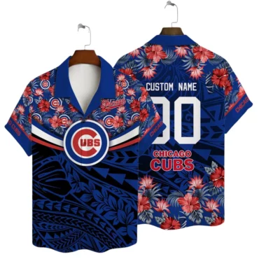 Chicago Cubs Custom Island Pride Floral Hawaiian Shirt