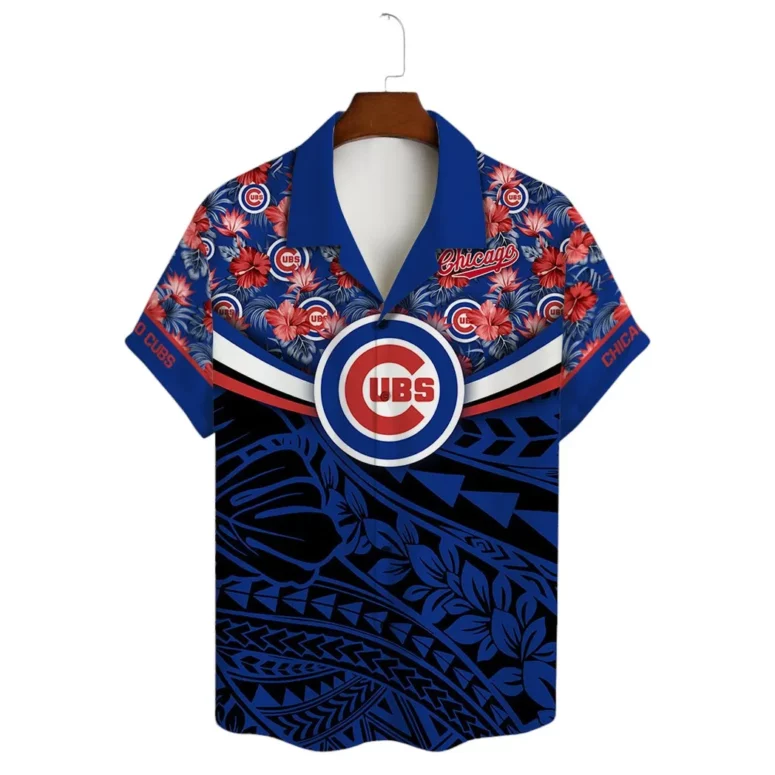 Chicago Cubs Custom Island Pride Floral Hawaiian Shirt