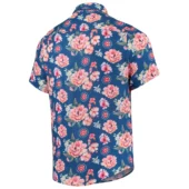 Chicago Cubs Floral Fiesta Hawaiian Shirt Back - TeeAloha