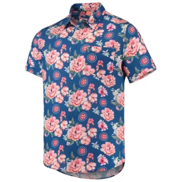 Chicago Cubs Floral Fiesta Hawaiian Shirt