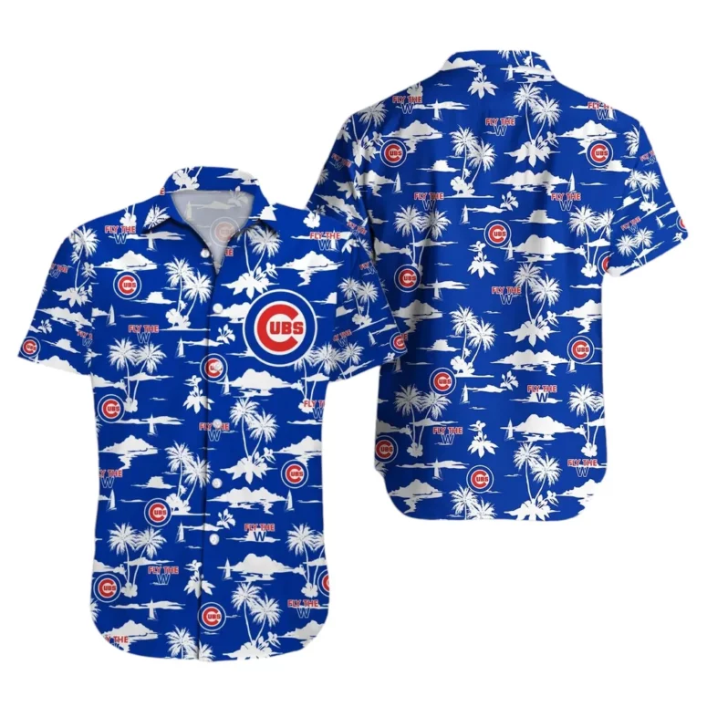 Chicago Cubs Fly the W Hawaiian Shirt