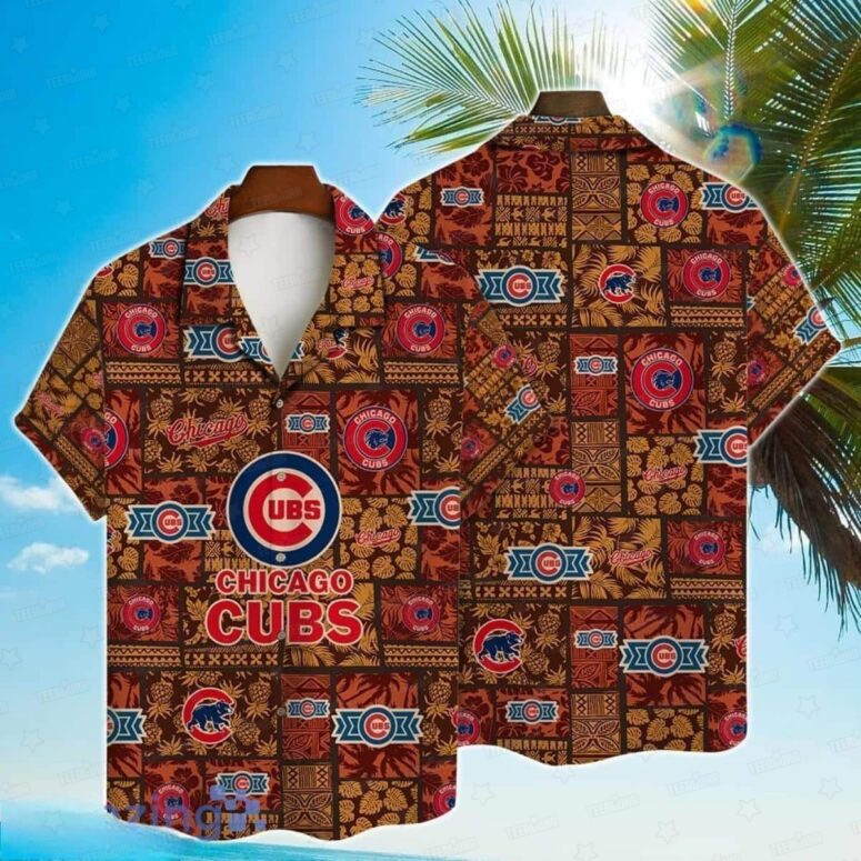 Chicago Cubs Island Heritage Hawaiian Shirt