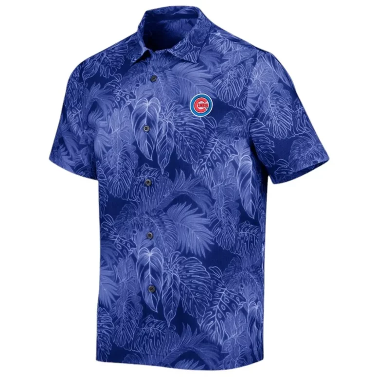 Chicago Cubs Midnight Palms Hawaiian Shirt