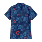 Chicago Cubs Monstera Jungle Hawaiian Shirt Back - TeeAloha