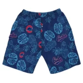 Chicago Cubs Monstera Jungle Hawaiian Short Back - TeeAloha