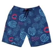 Chicago Cubs Monstera Jungle Hawaiian Short Front - TeeAloha