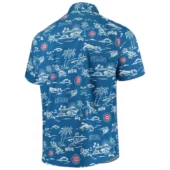 Chicago Cubs Ocean Breeze Hawaiian Shirt Back - TeeAloha