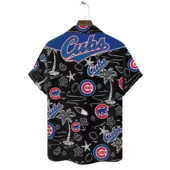 Chicago Cubs Paradise Nights Hawaiian Shirt Back - TeeAloha