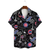 Chicago Cubs Paradise Nights Hawaiian Shirt Front - TeeAloha