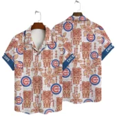 Chicago Cubs Retro Tiki Hawaiian Shirt - TeeAloha