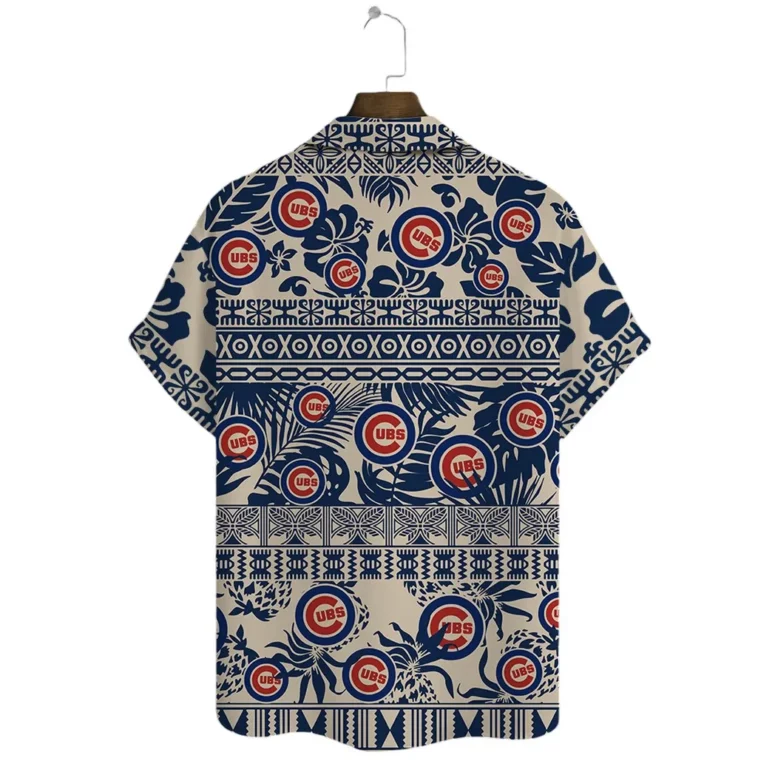 Chicago Cubs Tribal Pattern Hawaiian Shirt