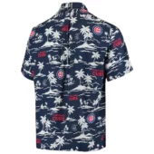 Chicago Cubs Tropic Adventure Hawaiian Shirt Back - TeeAloha