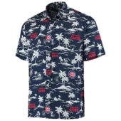 Chicago Cubs Tropic Adventure Hawaiian Shirt Front - TeeAloha