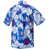 Chicago Cubs Tropical Breeze Hawaiian Shirt Back - TeeAloha