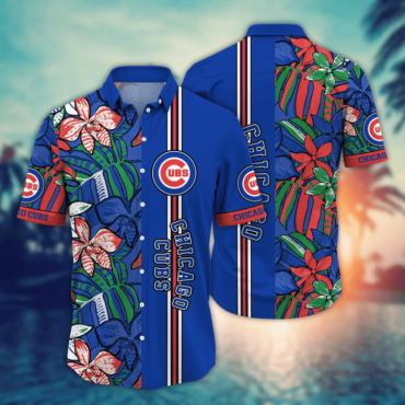 Chicago Cubs Tropical Jungle Hawaiian Shirt