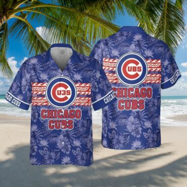 Chicago Cubs Vintage Tropical Hawaiian Shirt