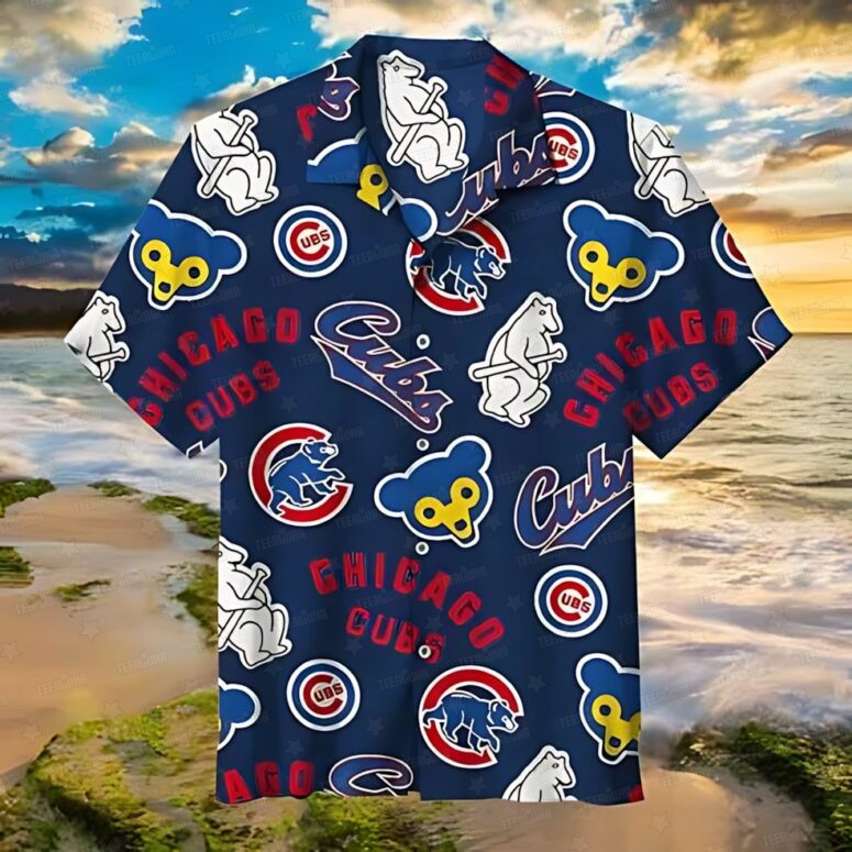 Chicago Cubs Windy City Fanatic Hawaiian Shirt