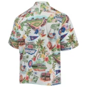 Chicago Cubs Wrigley Field Tropical Vibes Hawaiian Shirt Back - TeeAloha