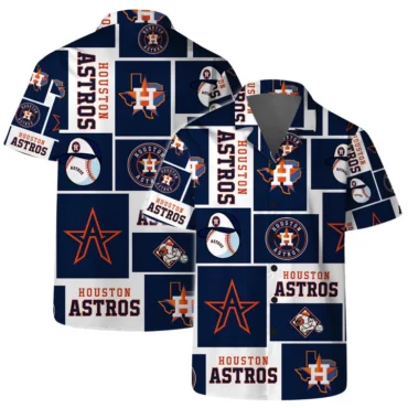 Houston Astros All-Star Patchwork Hawaiian Shirt