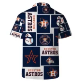 Houston Astros All Star Patchwork Hawaiian Shirt Back - TeeAloha