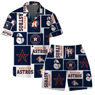 Houston Astros All-Star Patchwork Hawaiian Shirt