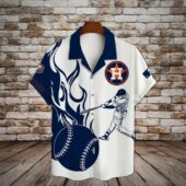 Houston Astros All Star Strike Hawaiian Shirt Front - TeeAloha