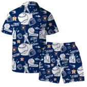 Houston Astros Baseball Classic Hawaiian Shirt Back With Short - TeeAloha