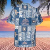 Houston Astros Blue Tropics Hawaiian Shirt Back - TeeAloha