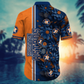 Houston Astros Bold Blossom Pool Days Hawaiian Shirt Back - TeeAloha