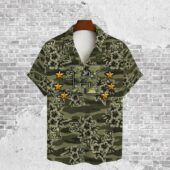 Houston Astros Camo Military Hawaiian Shirt Front - TeeAloha