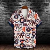 Houston Astros Championship Icons Hawaiian Shirt Front - TeeAloha