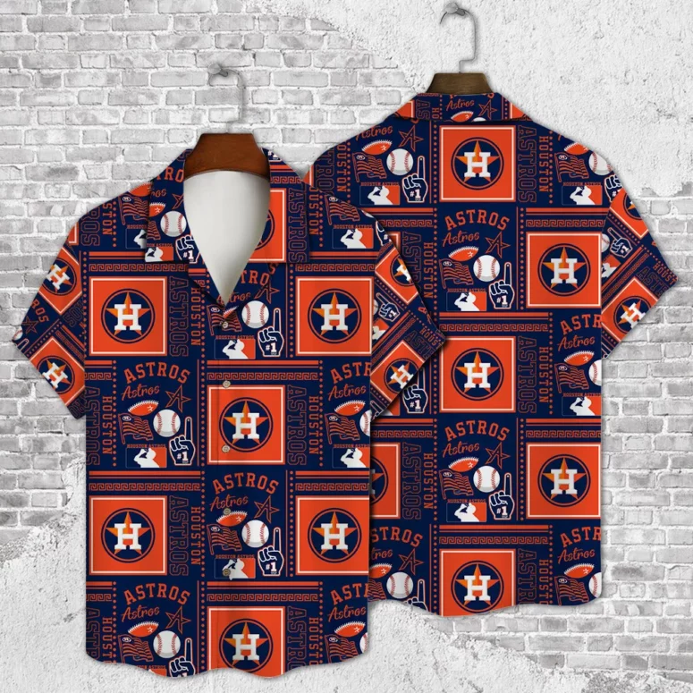 Houston Astros Classic Block Hawaiian Shirt