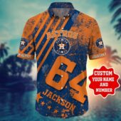 Houston Astros Custom Champion Hawaiian Shirt Front - TeeAloha