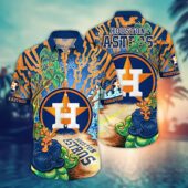 Houston Astros Electric Sunset Hawaiian Shirt - TeeAloha