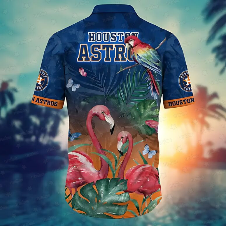 Houston Astros Flamingo Paradise Hawaiian Shirt