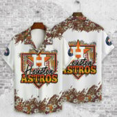 Houston Astros Floral Field Hawaiian Shirt - TeeAloha