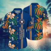 Houston Astros Floral Fusion Hawaiian Shirt