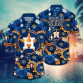 Houston Astros Floral Majesty Hawaiian Shirt - TeeAloha