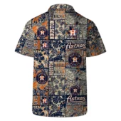 Houston Astros Heritage Patch Hawaiian Shirt Back - TeeAloha