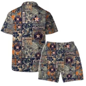 Houston Astros Heritage Patch Hawaiian Shirt With Shirt - TeeAloha