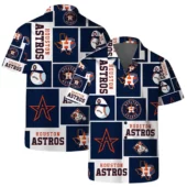 Houston Astros Iconic Grid Hawaiian Shirt - TeeAloha