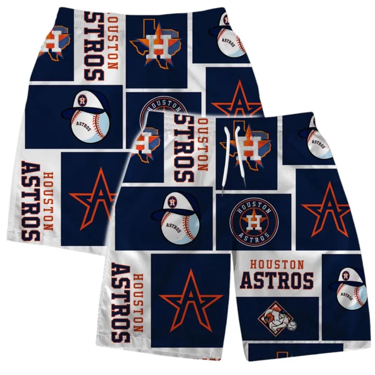 Houston Astros Iconic Grid Hawaiian Shirt